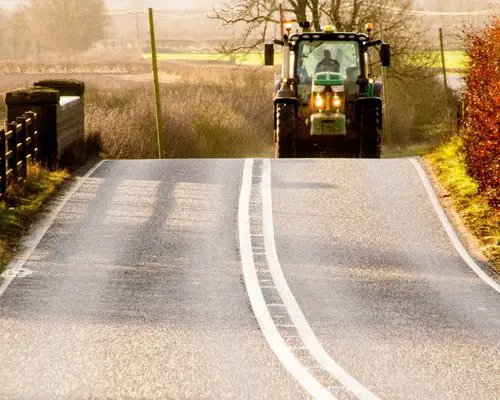 Tractor on Road
