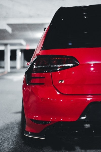 Red Volkswagen Golf 