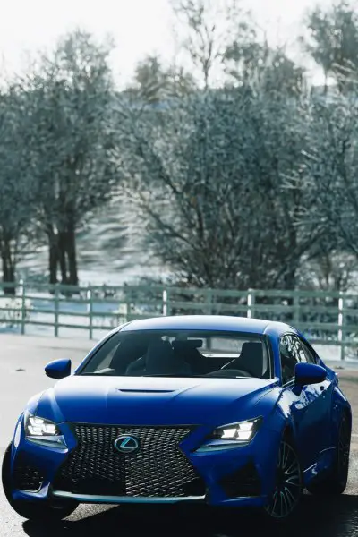 Blue Lexus car