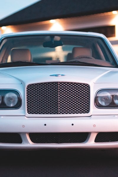 White Bentley car